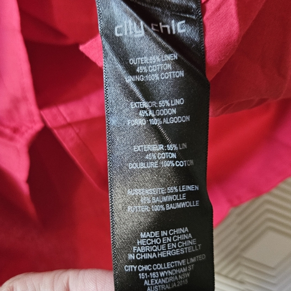 NWT City Chic Sweet Paradise puffed sleeve mini dress plus size 20W - Picture 7 of 10